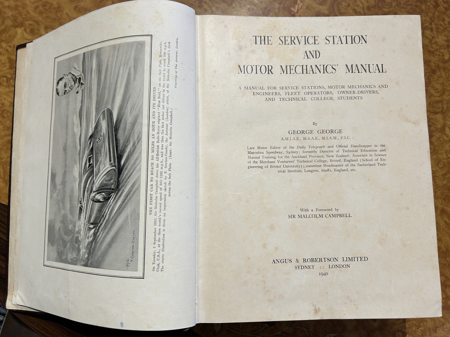 A treasure for every collector of motoring history.... The Service Station and Motor Mechanics' Manual, 1940