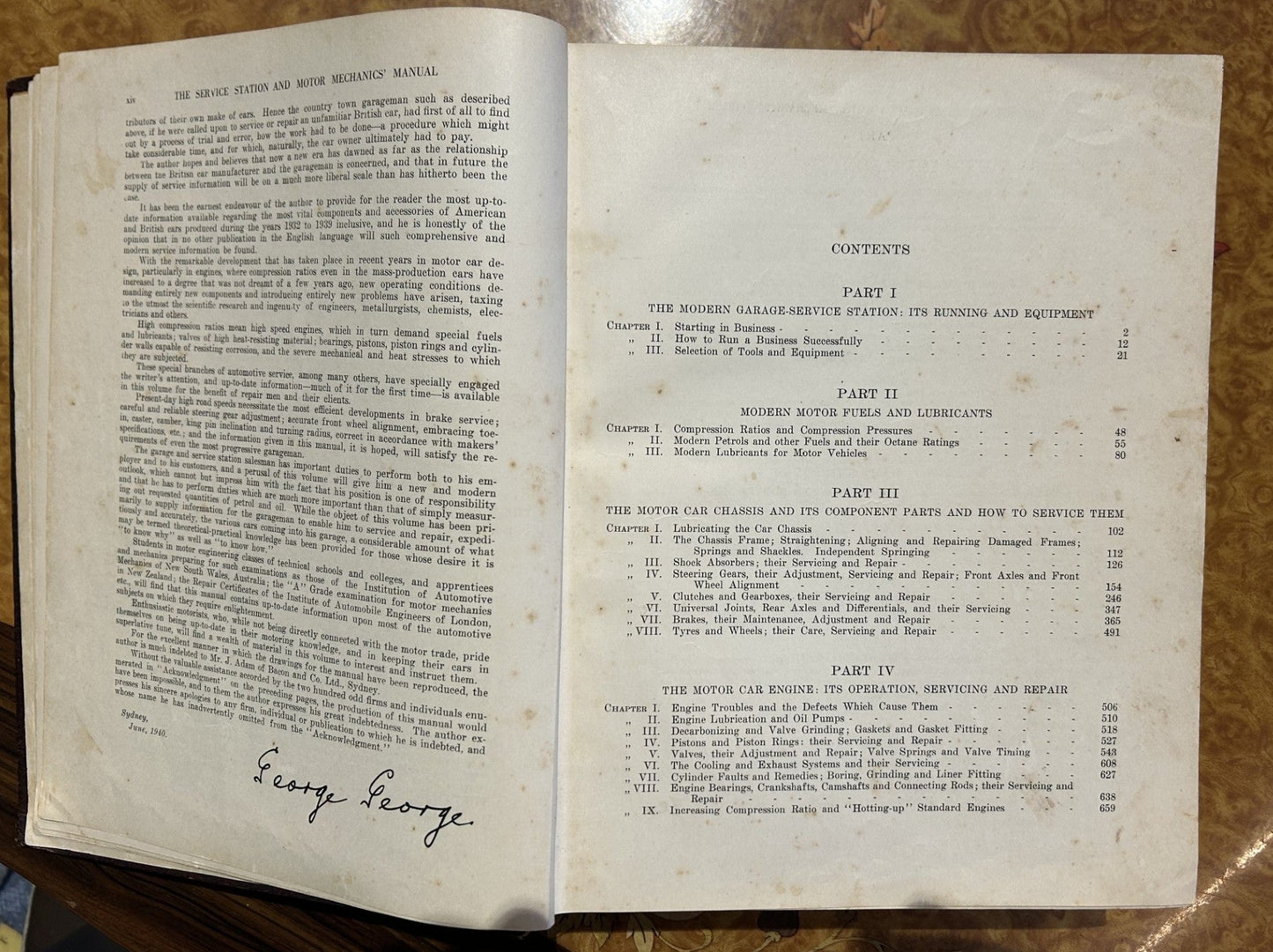 A treasure for every collector of motoring history.... The Service Station and Motor Mechanics' Manual, 1940