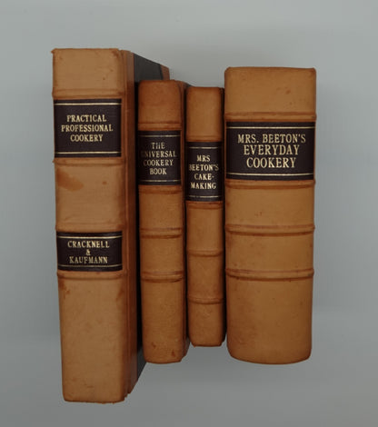 Practical Professional Cookery, Cracknell and Kaufmann, rebound in leather.