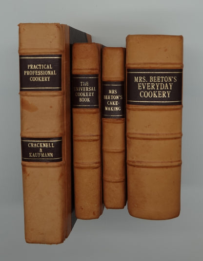 The Universal Cookery Book, circa 1930's, attractive rebound in leather