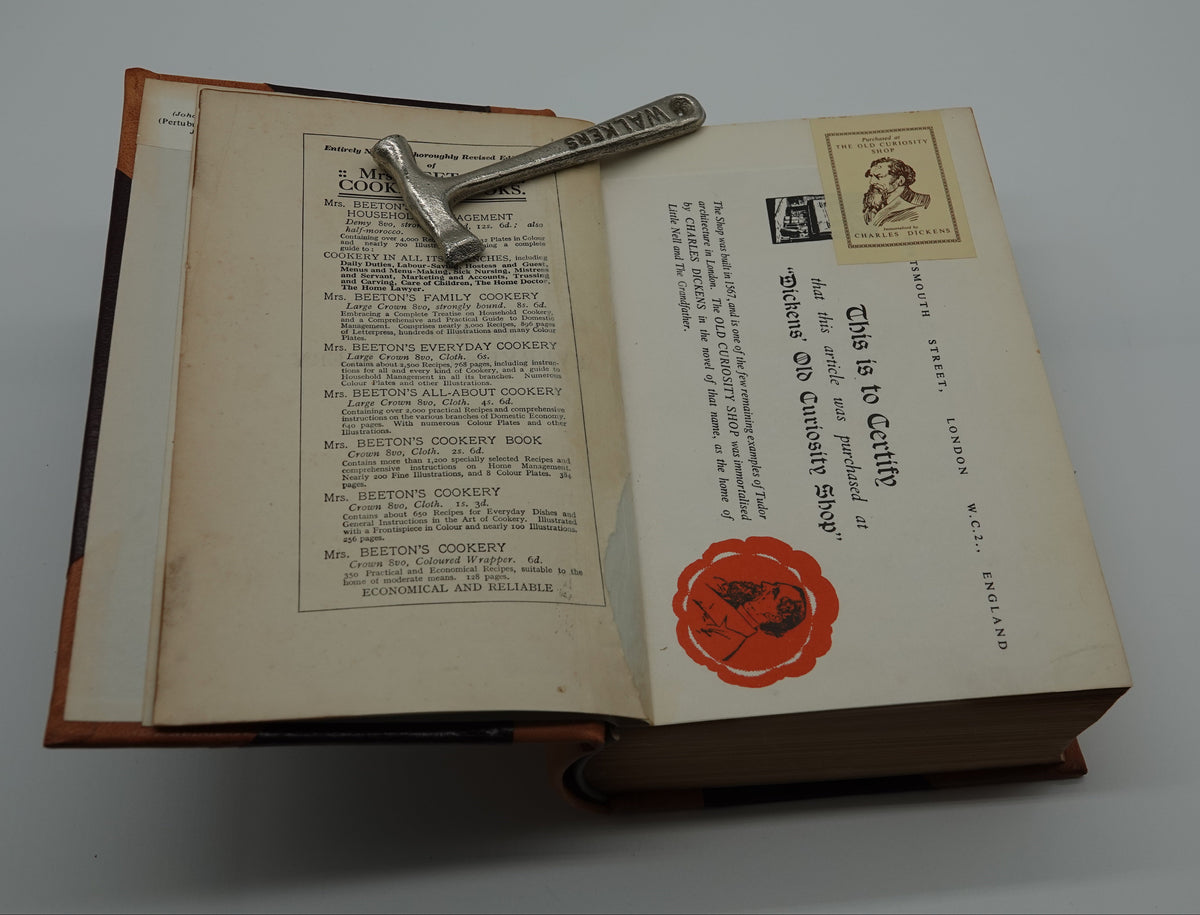 Mrs. Beaton's Everyday Cookery, New Edition, 1940's, rebound in leather