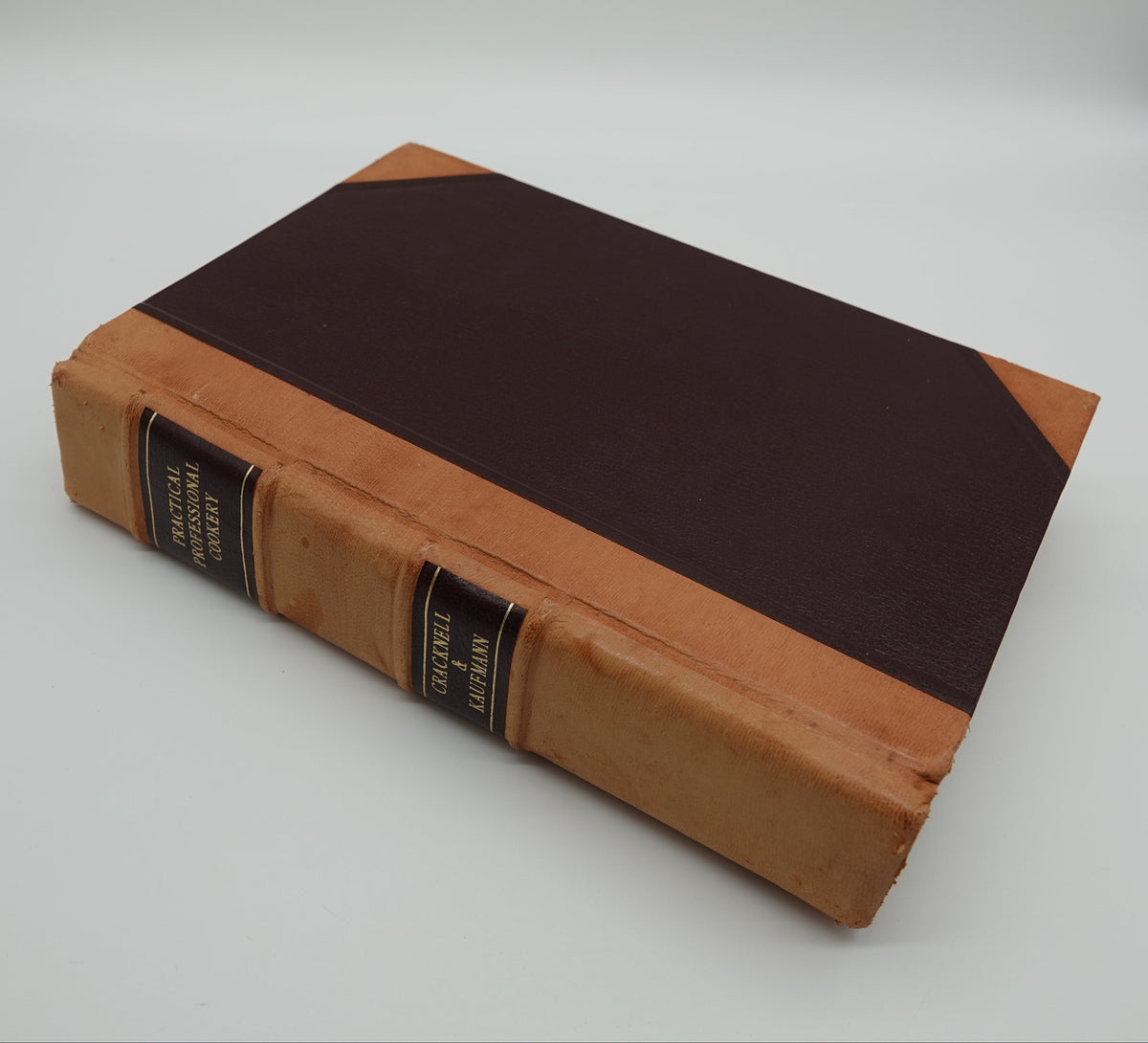 Practical Professional Cookery, Cracknell and Kaufmann, rebound in leather.