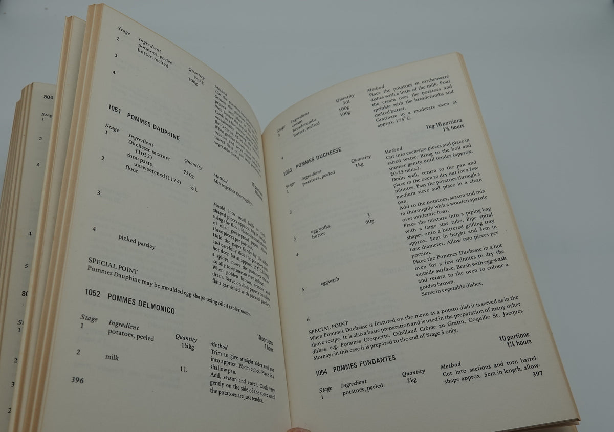 Practical Professional Cookery, Cracknell and Kaufmann, rebound in leather.