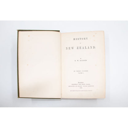 Rusden's first edition 1883 'History of New Zealand' in three volumes.. An important rare find!