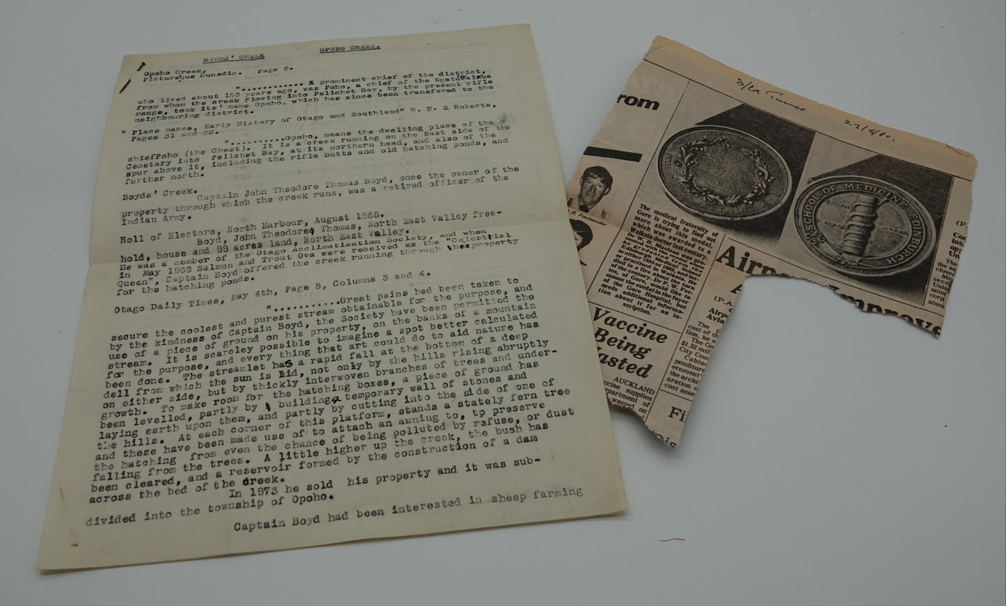 A rare early account of New Zealand medicine with fascinating ephemera