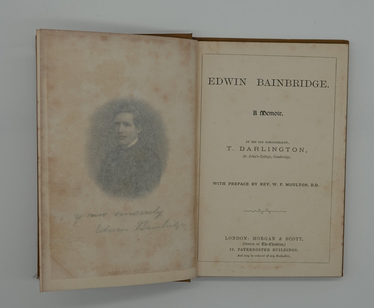 Memoir of Edwin Bainbridge - a fascinating biographical account of a casualty of the Tarawera eruption