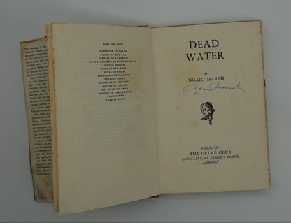 Rare and signed first edition Ngaio Marsh novel...