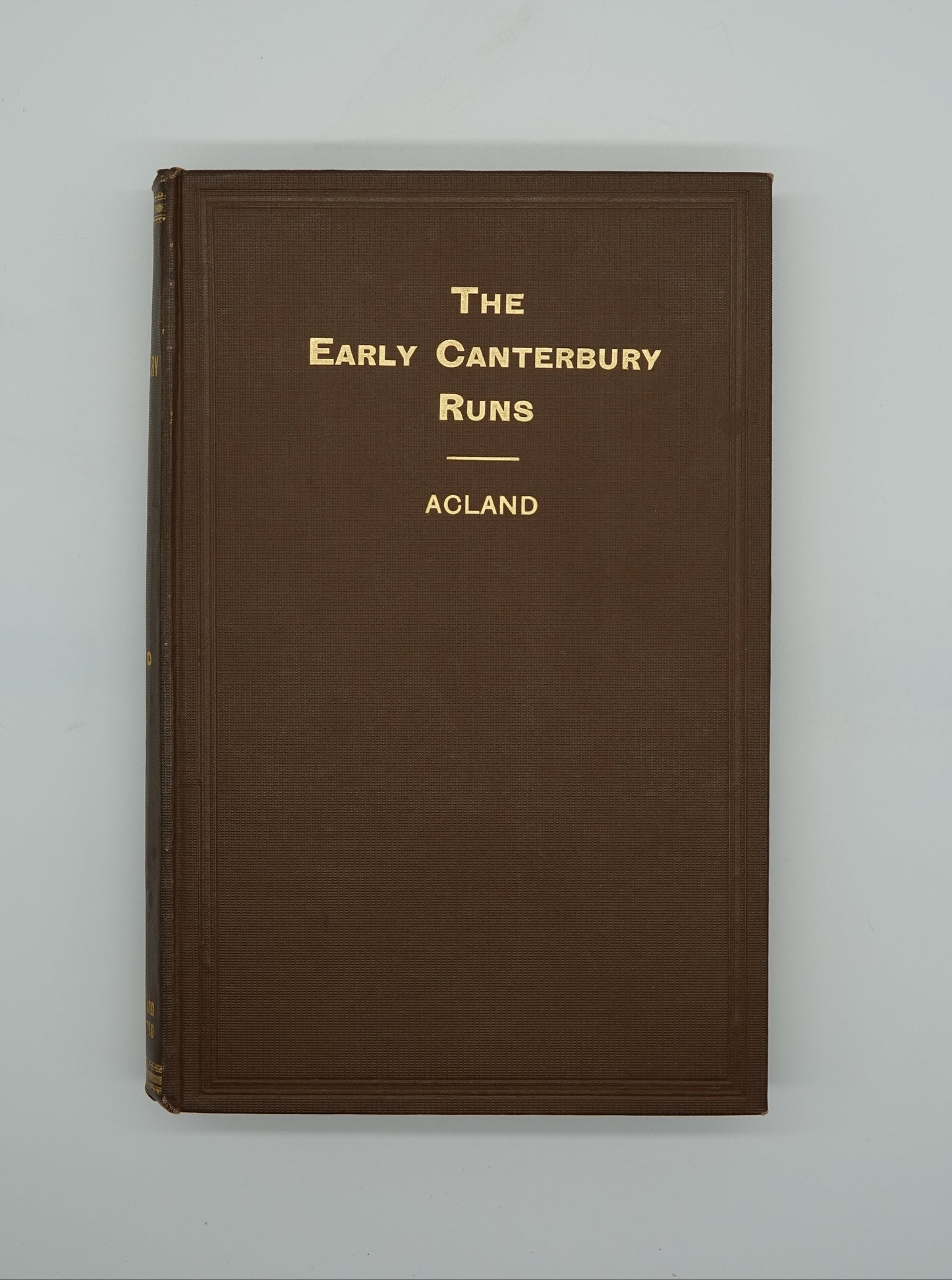 The Early Canterbury Runs, first edition with fold out map