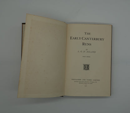 The Early Canterbury Runs, first edition with fold out map