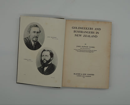 Goldseekers & Bushrangers in New Zealand, first edition by J.R. Elder