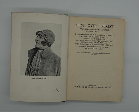 This is a fascinating scarce book - First Over Everest The Houston Mount Everest Expedition 1933