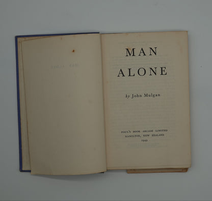 Man Alone, a novel by John Mulgan