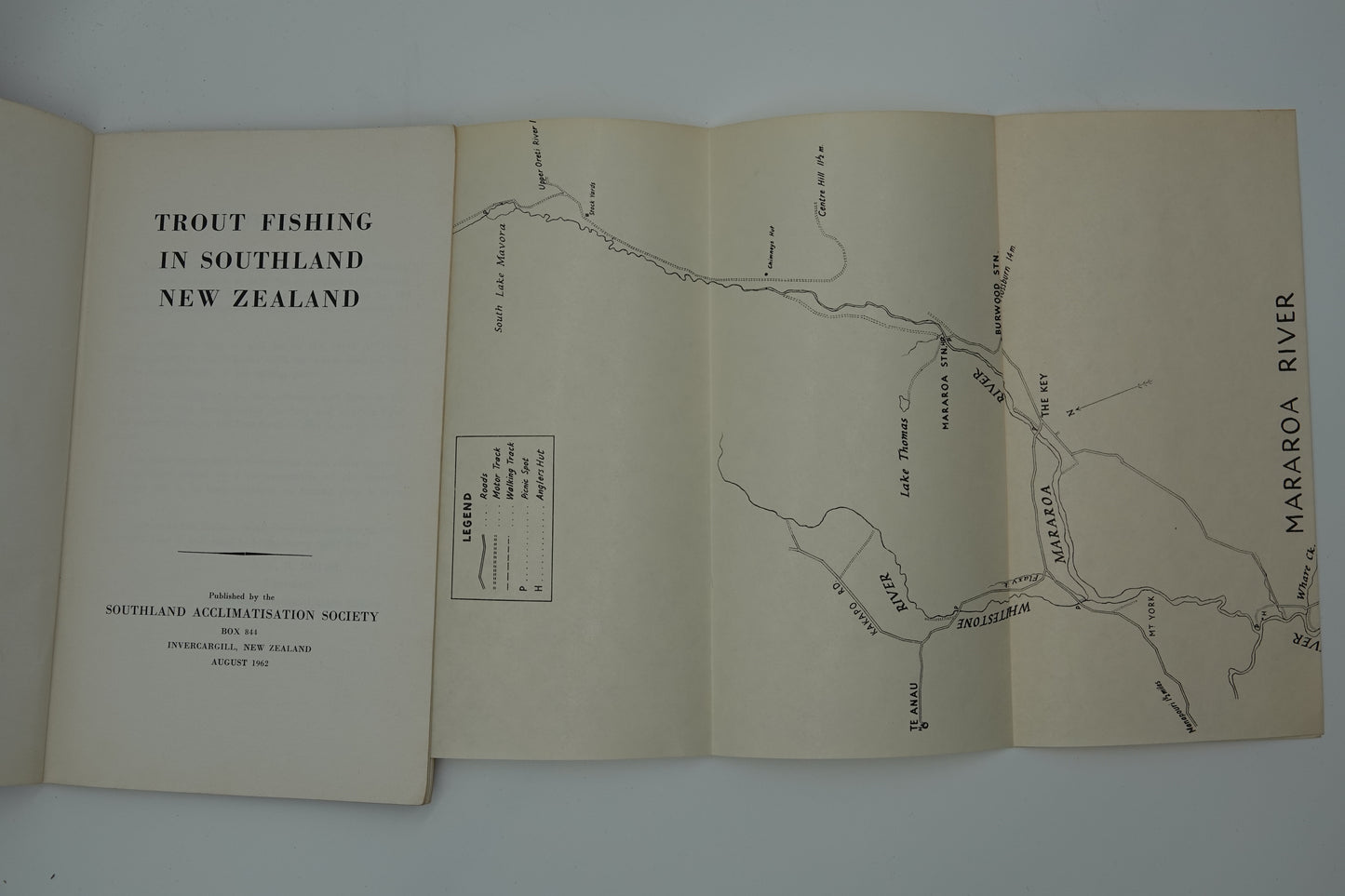 For the keen angler.... a historic little booklet - Trout Fishing in Southland New Zealand