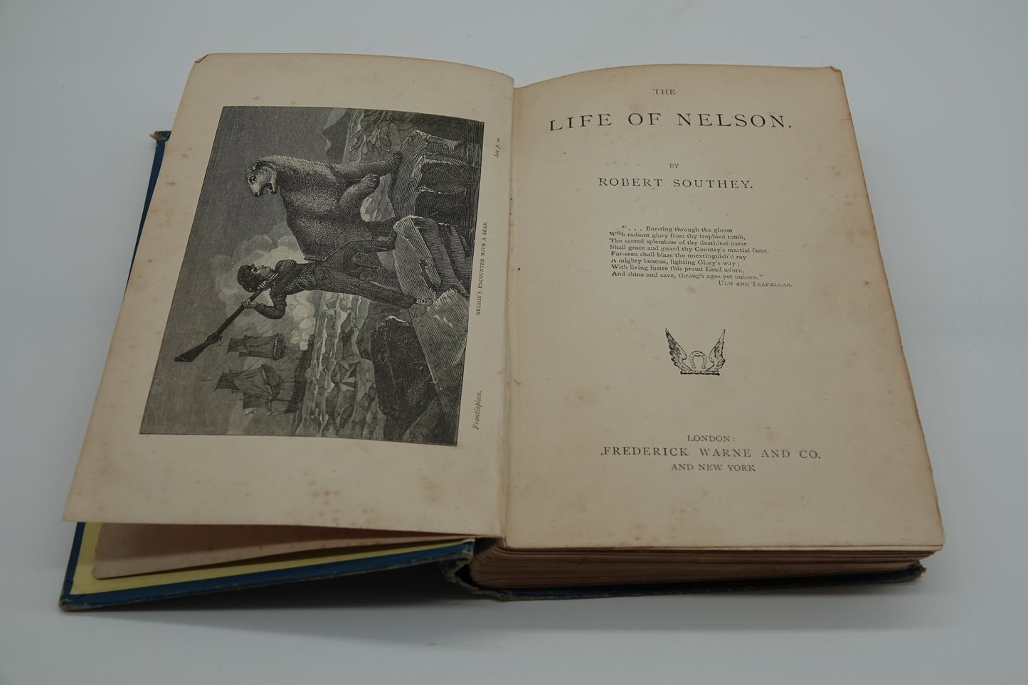 The Life of Nelson by Robert Southey, a copy from the late 1880's