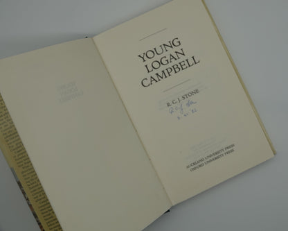 Young Logan Campbell, first edition signed by the author