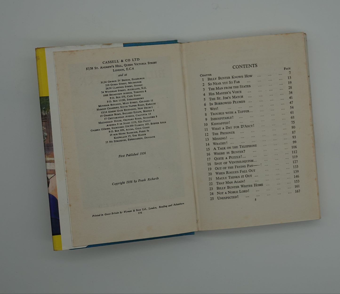 Very tidy first edition of Lord Billy Bunter by Frank Richard, 1956