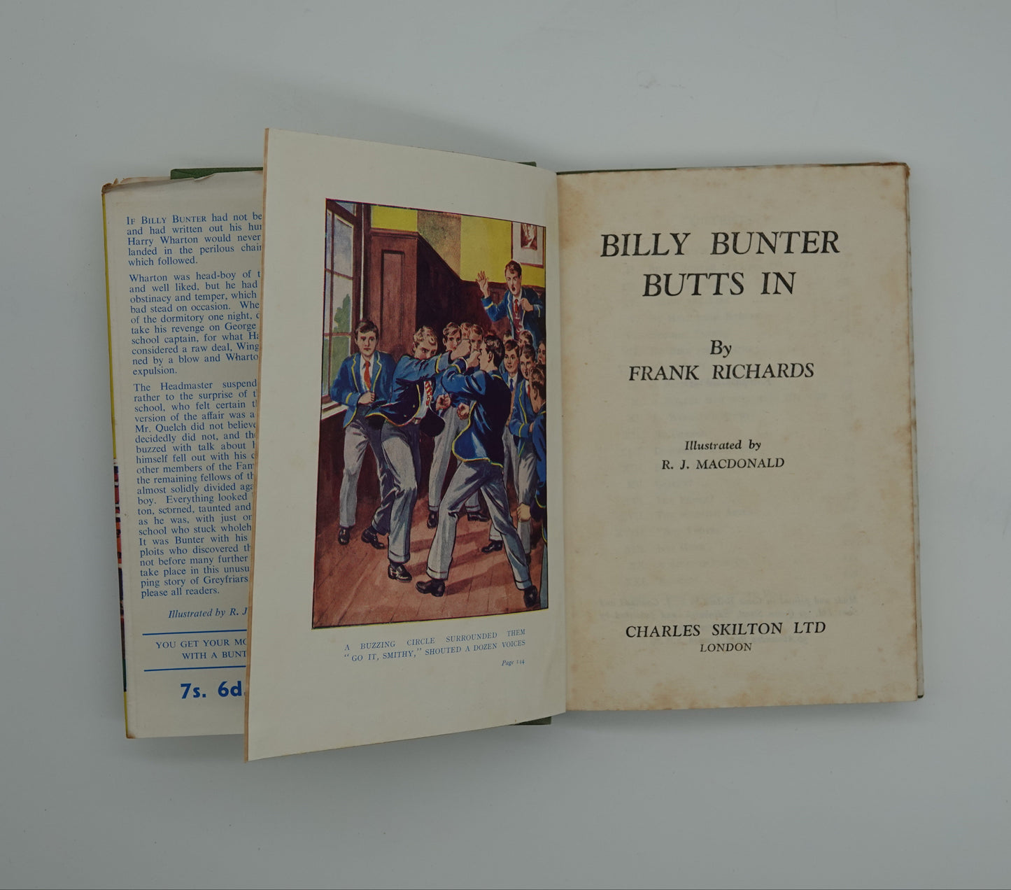 Very tidy first edition of Billy Bunter Butts In by Frank Richards, 1951