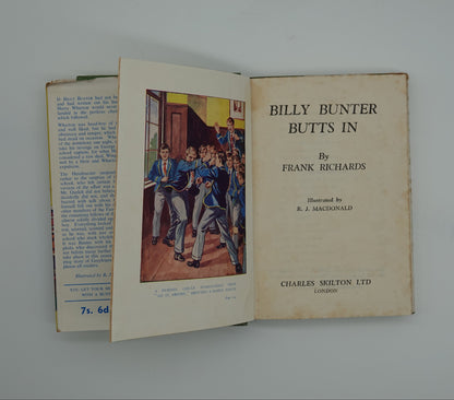 Very tidy first edition of Billy Bunter Butts In by Frank Richards, 1951