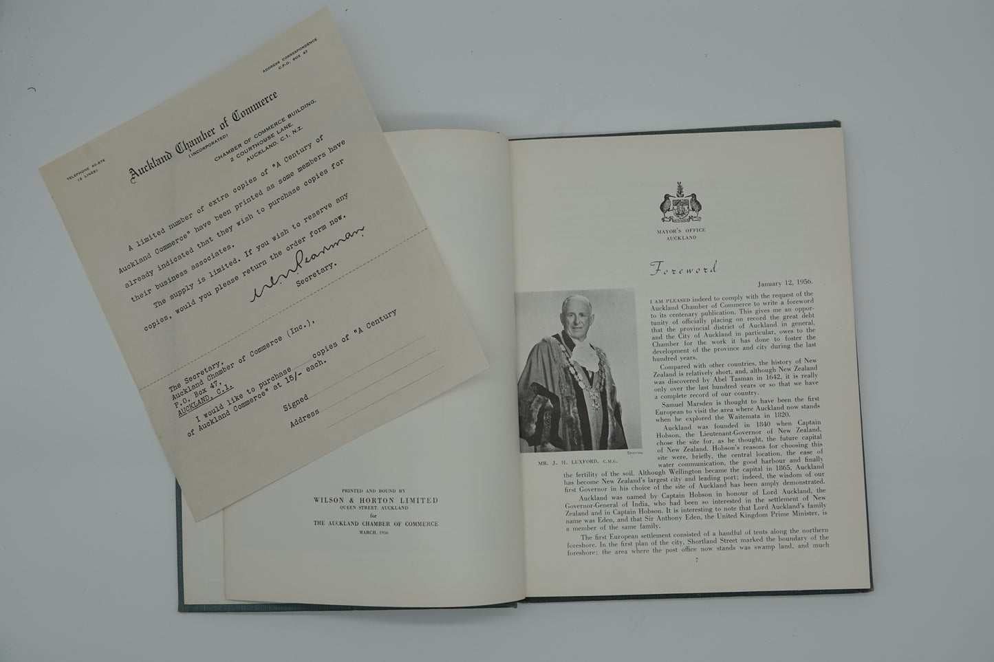 A Century of Auckland Commerce, first edition 1956