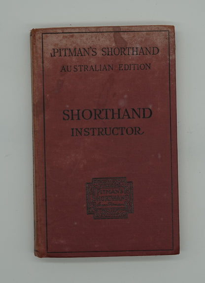 Phonography anyone? A scarce copy of Pitman's Shorthand Instructor from the 1930's