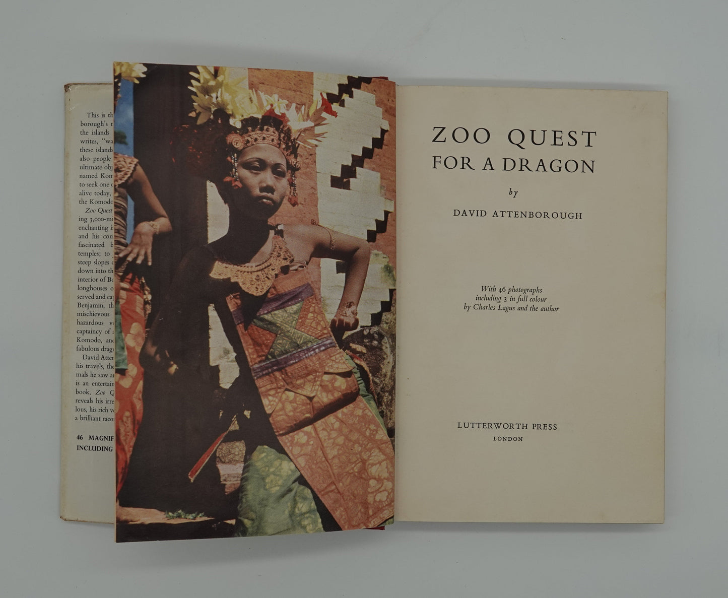 A first edition David Attenborough classic..."Zoo Quest for a DRAGON, 1957