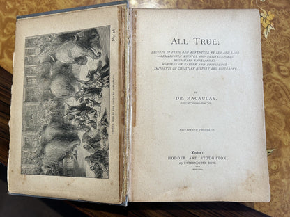 ALL TRUE Records of Peril and Adventure by Dr. MacAulay, 1891