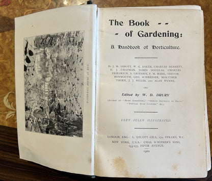 A scarce classic... The Book of Gardening - A handbook of horticulture, first edition 1900