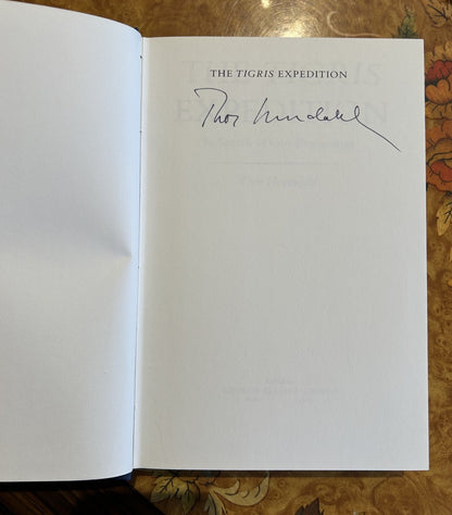 A signed first edition - Thor Heyerdahl The Tigris Expedition