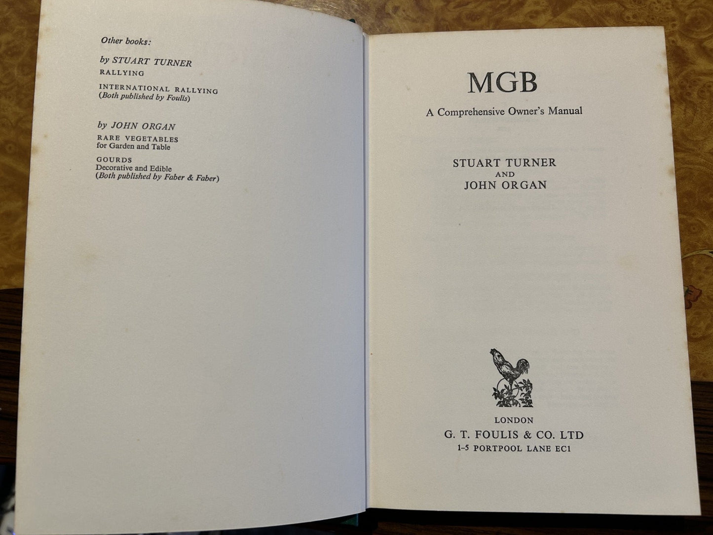 MGB - A Comprehensive Owner's Manual, first ed. 1968