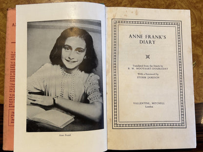 Anne Frank's Diary, a nice copy from 1958