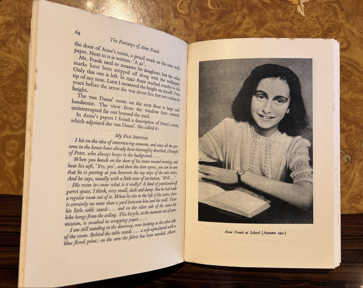 The Footsteps of Anne Frank by Ernst Schnabel, first English edition 1959