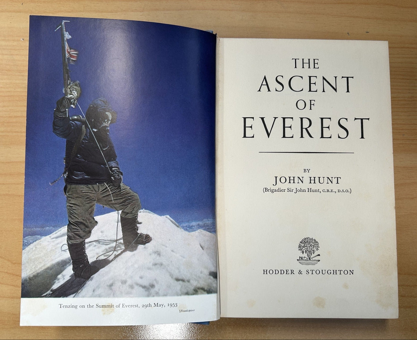 The Ascent of Everest, a first edition by John Hunt, 1953