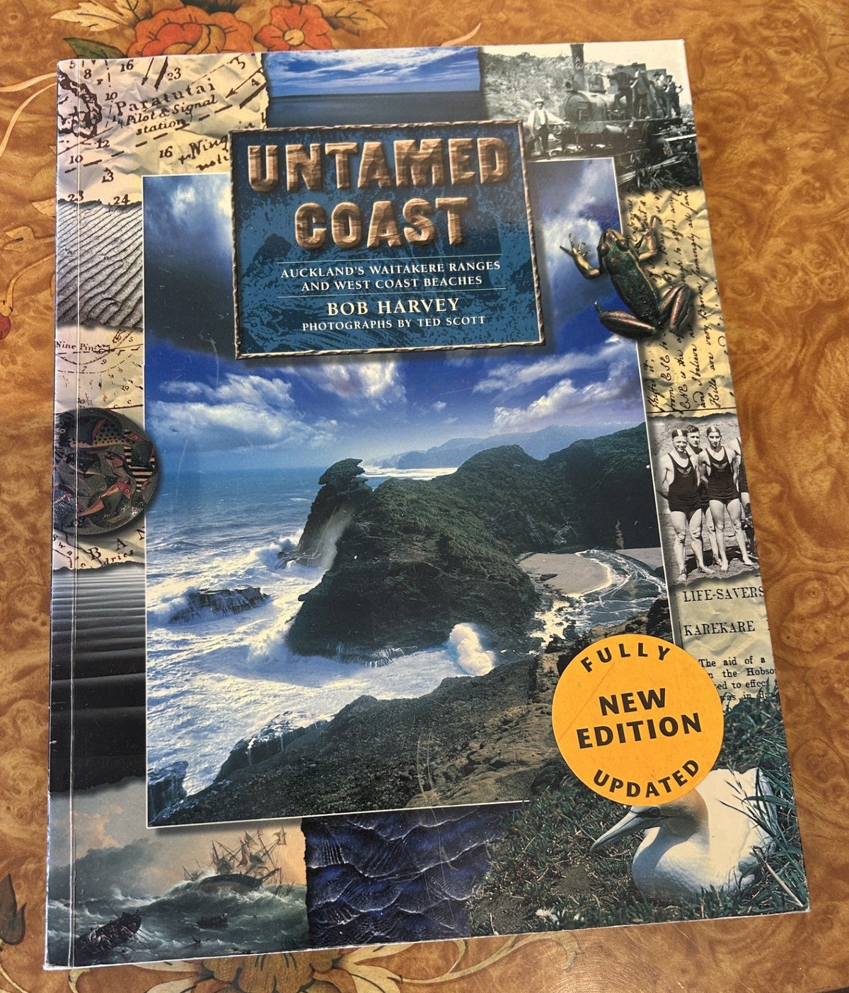 Untamed Coast, a copy signed by the author Bob Harvey