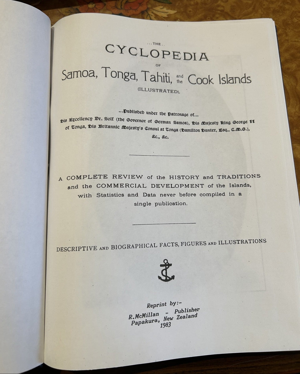 The Cyclopedia of Samoa, Tonga, Tahiti and the Cook Islands