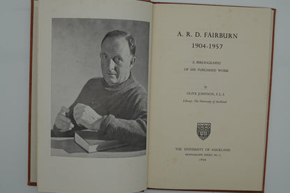 A.R.D. Fairburn - A Bibliography