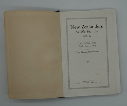 This is a weird, almost disturbing little collectors item... New Zealanders As We See 'em 1936-37