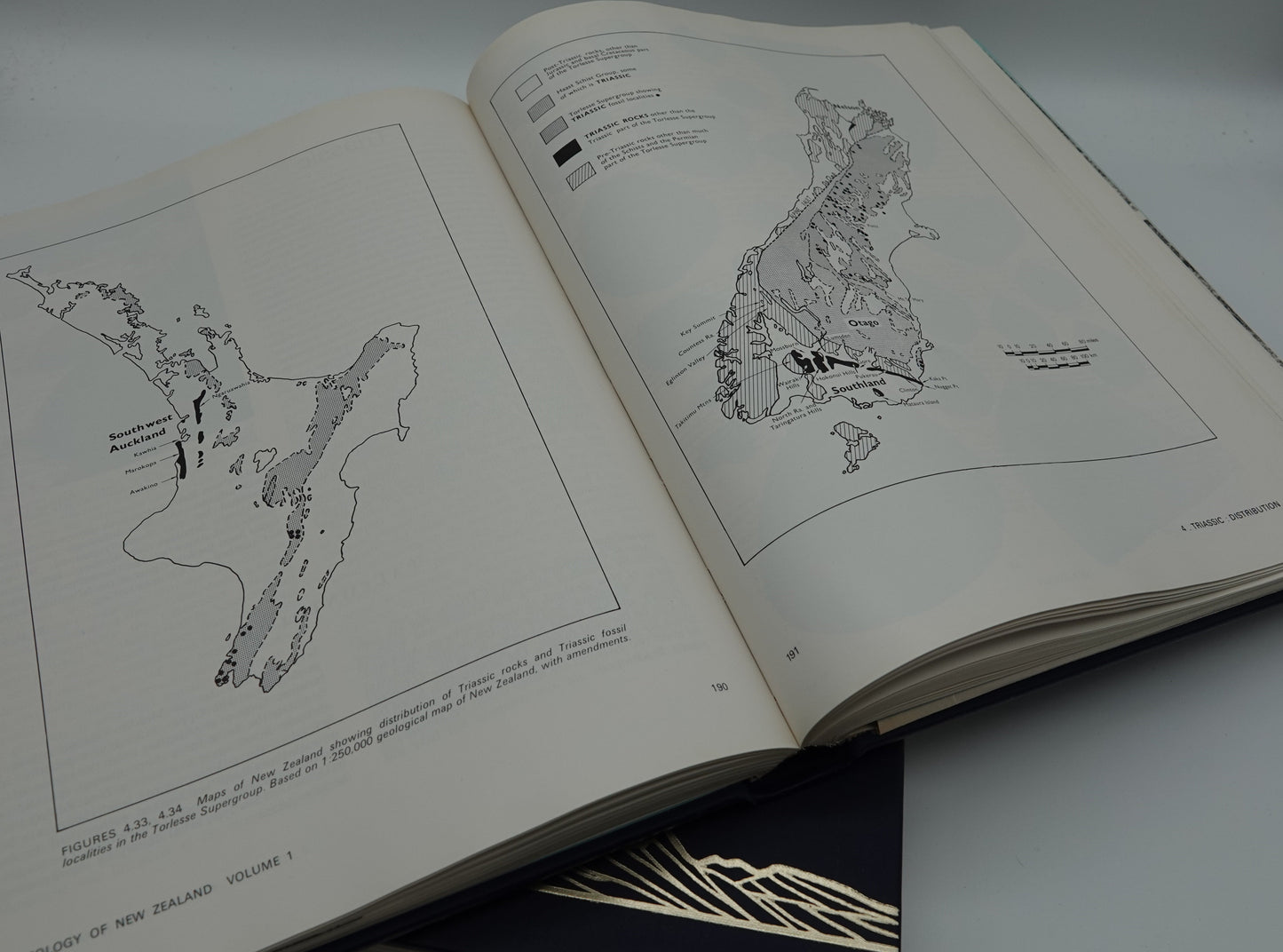 The Geology of New Zealand, two beautiful first edition volumes with maps