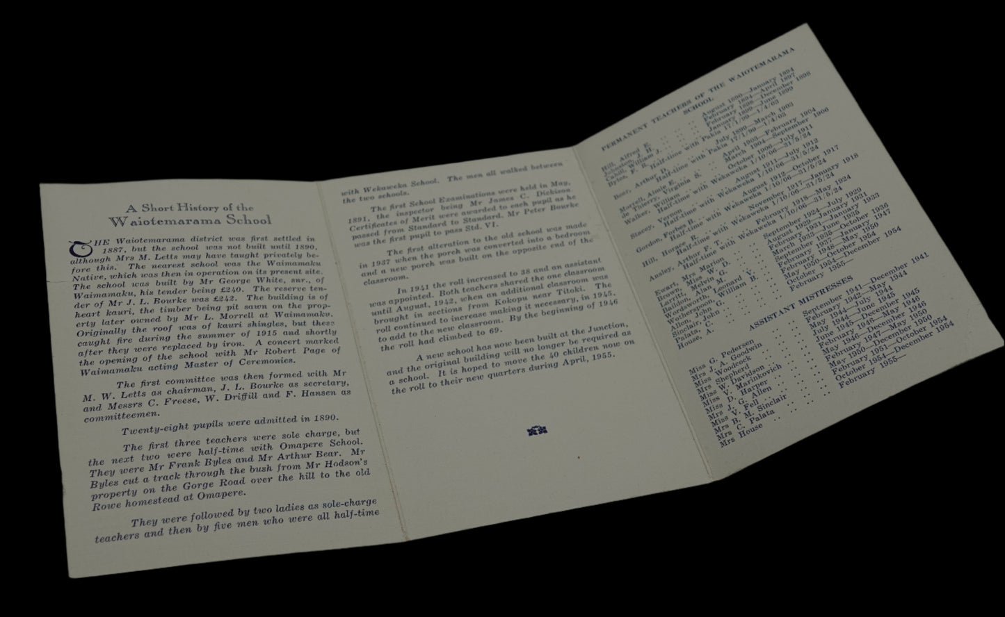 HOKIANGA by Jack Lee with interesting ephemera from Waiotemarama