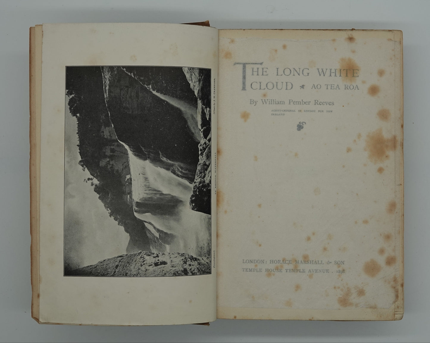 Rare, first edition .....The Long White Cloud Ao.Tea.Roa by William Pember Reeves