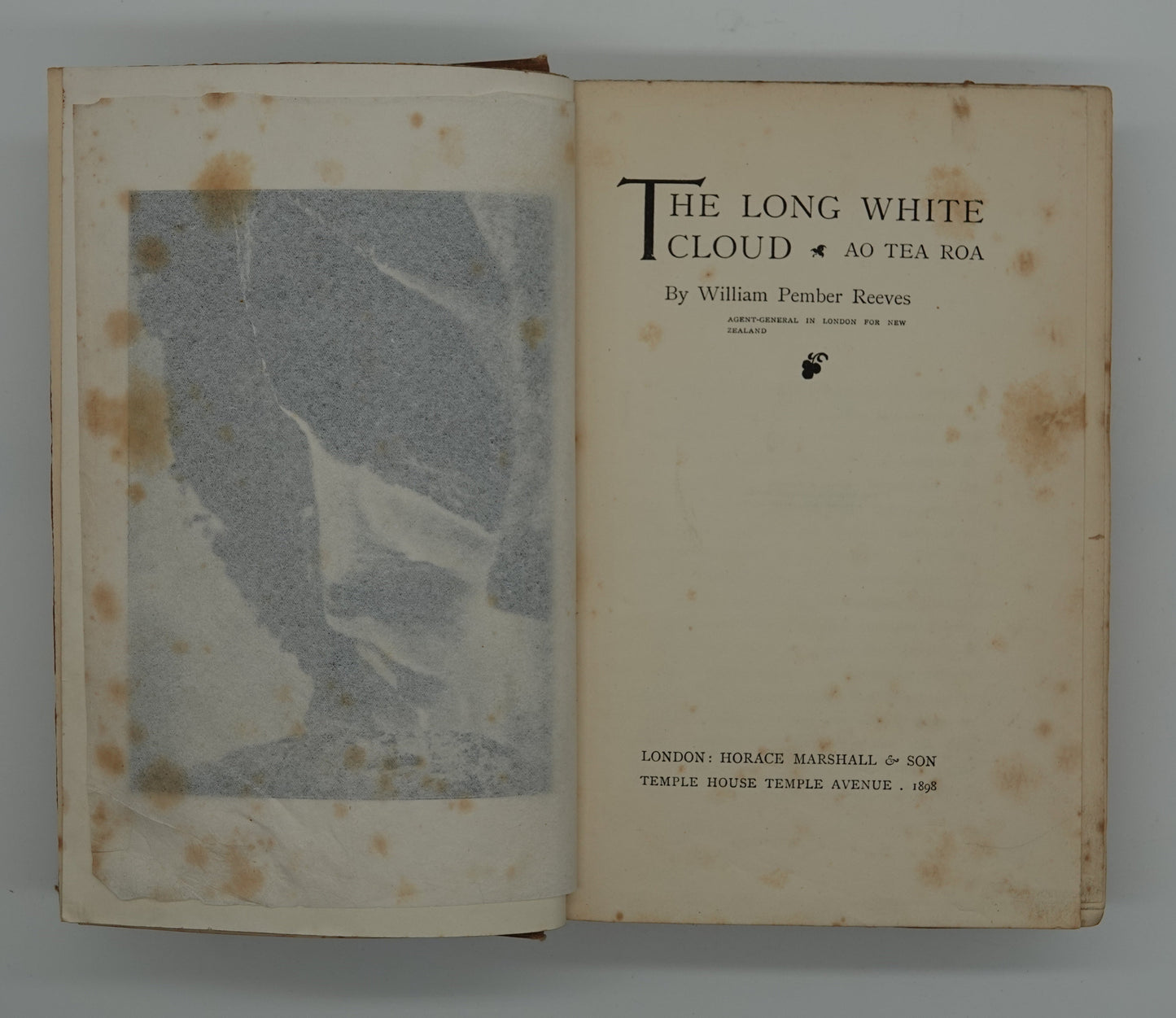 Rare, first edition .....The Long White Cloud Ao.Tea.Roa by William Pember Reeves