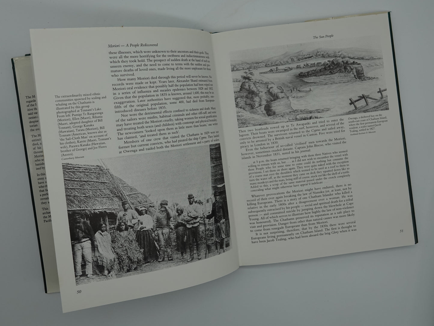 A signed first edition of Moriori A People Rediscovered