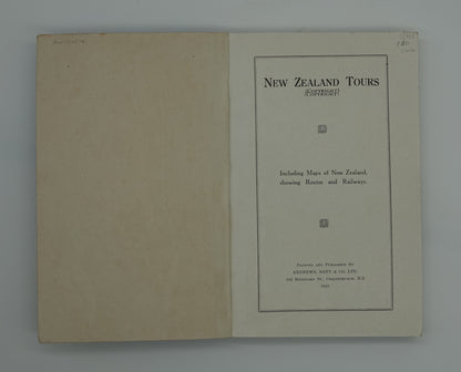 A fantastic 1925 travel guide....New Zealand Tours - Beautiful New Zealand